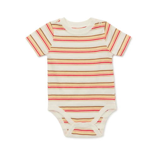 Garanimals Baby Boys Short Sleeve Stripe Bodysuit, Sizes 0-24 Months