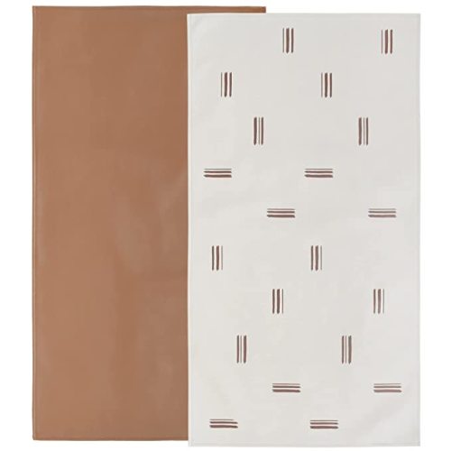 Owlowla Baby Diaper Changing Pad Portable Changing Mat Travel Changing Pad Liner for Baby and Small Toddler(Classic Brown&Brush Strokes) - classic brown&brush strokes