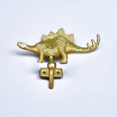 Beautiful Animal Hook | Gold Stegosaurus Coat Hook | Wall Hanger | Animal Hook | Gold Wall Hook
