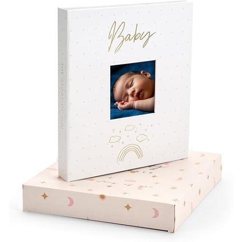 And Per Se Baby Memory Book For Boys & Girls - Baby Book Keepsake to Capture Every Precious Moment, Record Important Milestones, Photos & Memories from Birth to 5 Years(Beige)