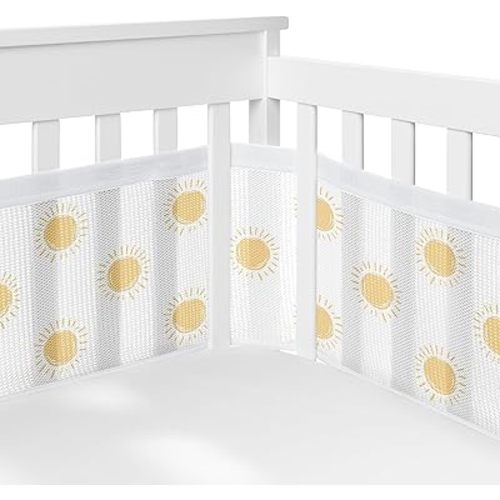 Sun Breathable Mesh Crib Liner Set