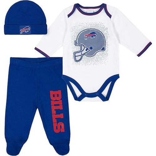 Gerber Unisex Baby NFL Team Footed Pant and Bodysuit Gift Set