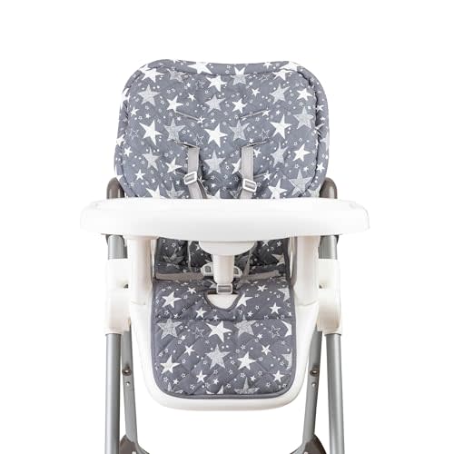 Todays Kids High Chair Pad - Machine Washable High Chair Cover, Easy Use Highchair Cushion, Soft Highchairs Covers for Baby, Padded Highchair Cover w/Elastic Back, Fits 3-5 Point Harness Chairs