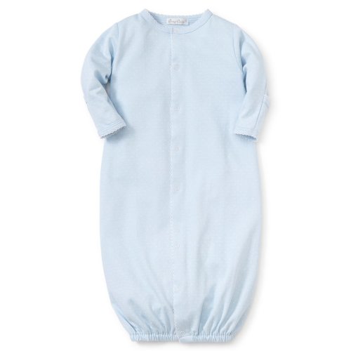 Kissy Dots Print Converter Gown - Blue/White