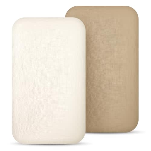 lulumoon Muslin Bassinet Sheets for Baby: Soft Bedside Sleeper Bassinet Fitted Sheets for Boys and Girls