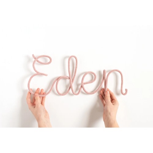 Etsy Personalized Knitted Wire Name