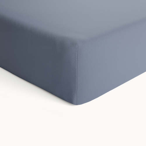 Organic Cotton Fitted Crib Sheet - Folkstone Grey