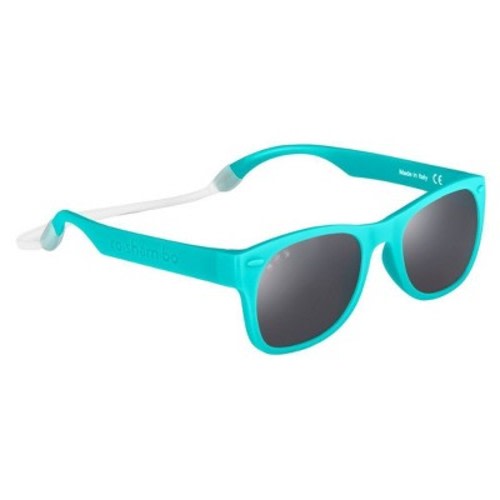 Roshambo Bend-in-Half Flexible Kids Sunglasses | Made in Italy | Polarized UV400 Lens | Carrying Sleeve, Silicone Strap & Ear Locks Included!