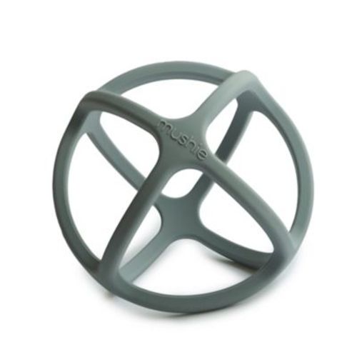 Mushie 0-3Y Ball Teether in Green - GREEN - 0-3 YEARS