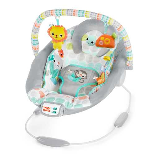 Bright Starts Whimsical Wild Vibrating Baby Bouncer Seat and Rocker