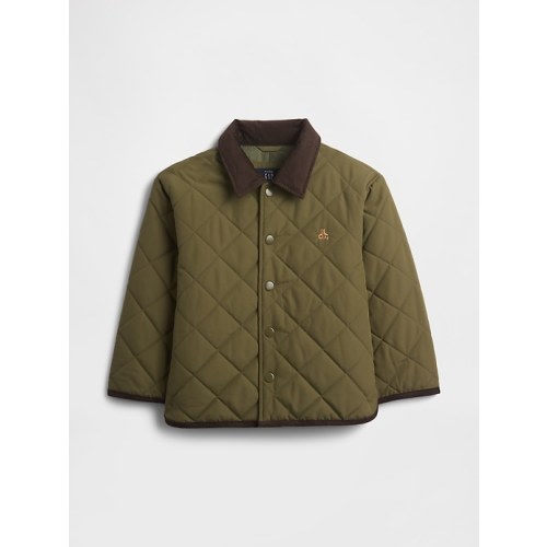 babyGap 100% Recycled Quilted Barn Jacket | Gap Factory
