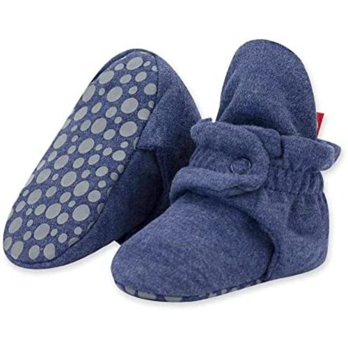 Zutano Unisex Organic Cotton Baby Booties With Gripper Soles