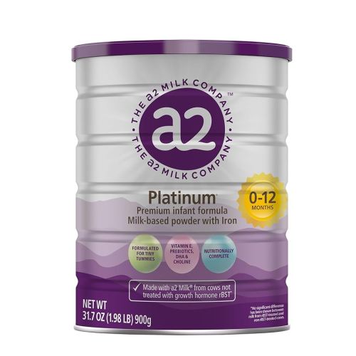 a2 Platinum® Premium Infant Formula for Babies ages 0-12 Months, Milk-Based Powder with Iron. Nutritionally Complete, made with Pure and Natural a2 Milk® - 31.7- oz Can