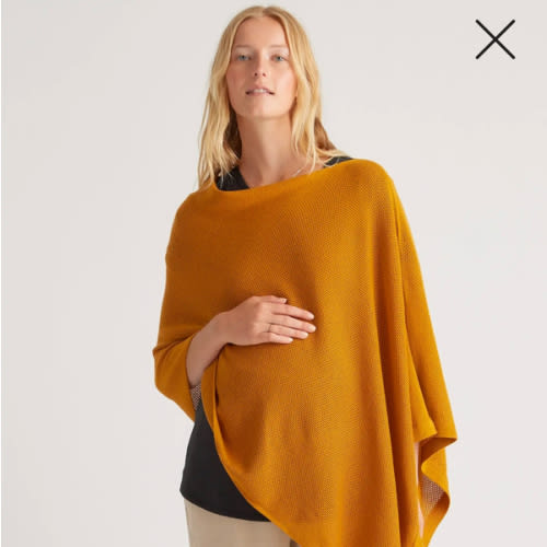 Lightweight Cotton Cashmere Nursing Shawl