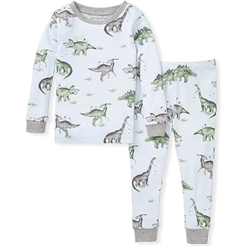 Burt's Bees Baby Baby Boys' Pajamas, Tee and Pant 2-Piece Pj Set, 100% Organic Cotton