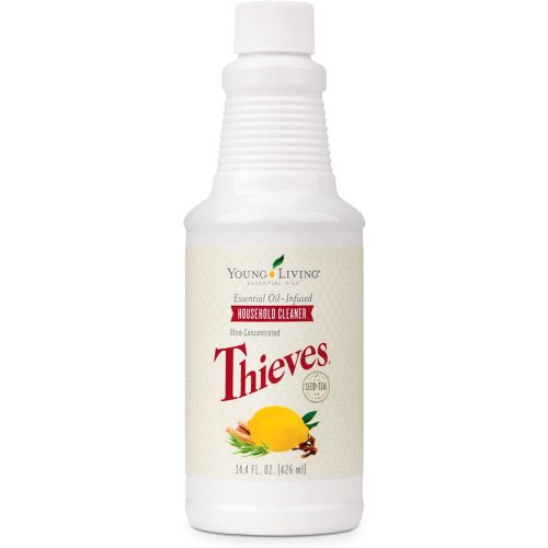 Thieves Household Cleaner | 14.4 oz | Plant-Based Multi-Surface Solution Infused with Essential Oils | Dilute for Floors, Carpets, Glass, Counters, Appliances, and General Home Cleaning