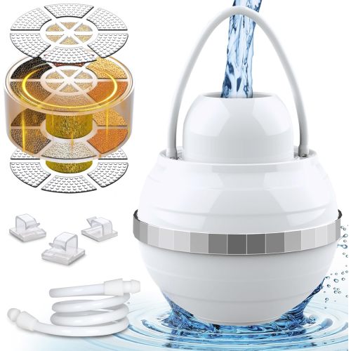 Bath Ball Filter, Bathtub Water Filter for Hard Water, 8 Stages Faucet Filter for Tub, 2500 Gallons Bathtub Water Purifier