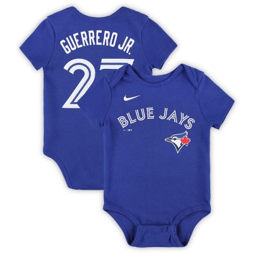 Newborn & Infant Nike Vladimir Guerrero Jr. Royal Toronto Blue Jays Fuse Name & Number Bodysuit