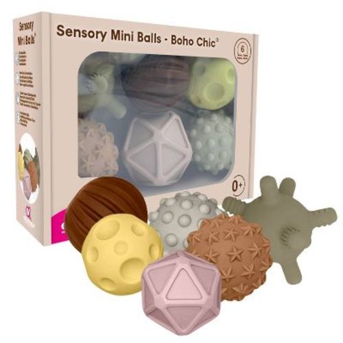 Edushape Boho Chic Sensory Mini Balls - 6pk