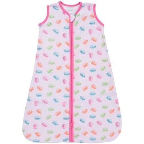 LollyBanks Sleep Sack, 100% Cotton Neutral Baby Sacks, 0.5 TOG Sleep Sacks Lightweight with 2-Way Zipper
