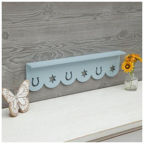 Western & Scalloped Wood Wall Shelf
