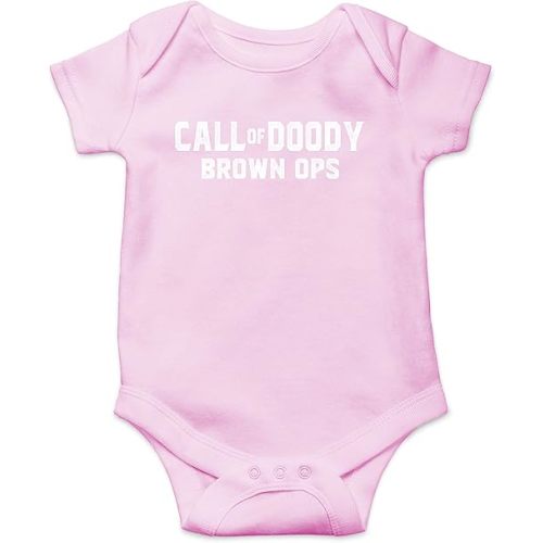 Call Of Doody Brown Ops - Funny Baby Essentials Bodysuit - Baby Outfit Funny Newborn Clothes