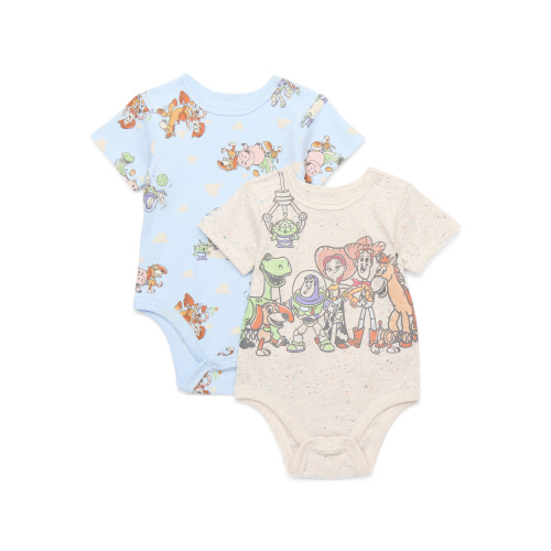 Disney Pixar Toy Story Baby Gender Neutral Bodysuits, 2-Pack, Sizes 0/3 Months-24 Months