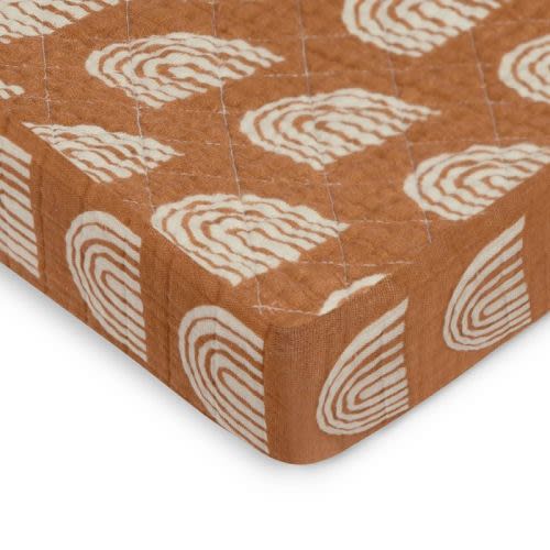 Babyletto Rainbow Quilted Muslin Changing Pad Cover