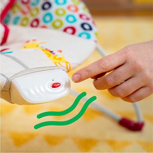 Bright Starts Portable Baby Bouncer Soothing Vibrations Infant Seat with Removable -Toy Bar, 0-6 Months 6-20 lbs (Playful Pinwheels)