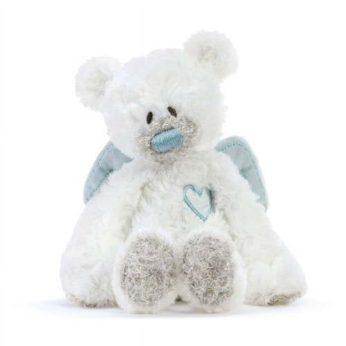 Guardian Angel Bear Rattle Plush