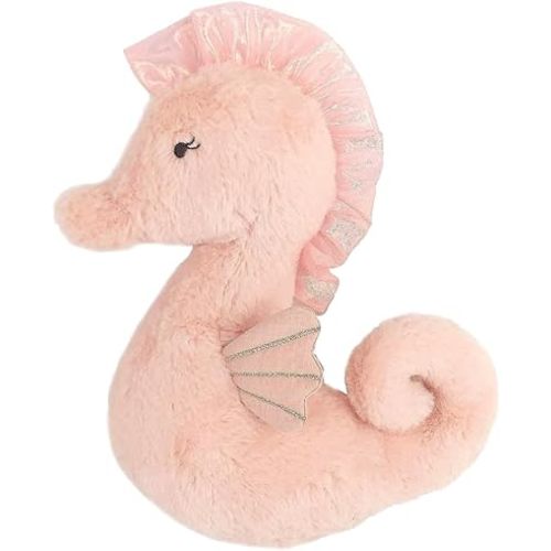 MON AMI Saby The Seahorse Stuffed Animal Plush Toy - 12", Soft Stuffed Toy Animal for Little Girls/Boys, Baby, Toddlers & pre-School Kids, Nursery Decor, Pink