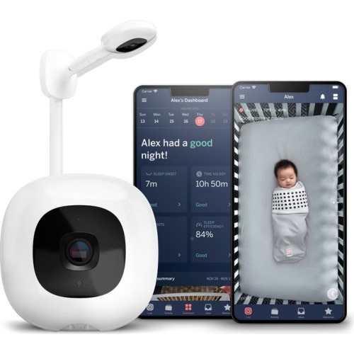 Nanit Pro Smart Baby Monitor & Wall Mount, White