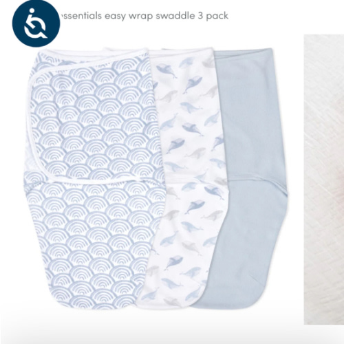 At Sea Easy Swaddle With No Zipper 0-3M | aden + anais