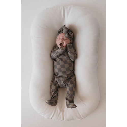 Sleepy Time Set | Faded Brown Checkerboard