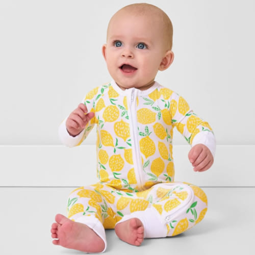 Little Sleepies Pajamas for Baby Boys & Girls, Viscose from Bamboo Baby Pajamas, Preemie & Newborn Sleepers, 2-Way Zipper PJs