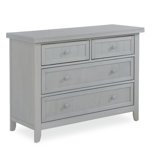 Dream On Me Maple Double Dresser In Pebble Grey