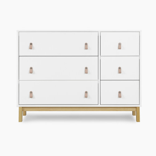 Delta Children babyGap Legacy 6 Drawer Dresser - Bianca White/Natural