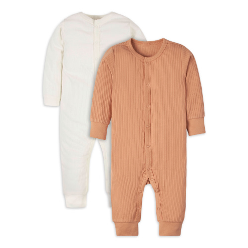 Modern Moments by Gerber Baby Boy Coveralls, 2-Pack, Sizes Newborn-12 Months