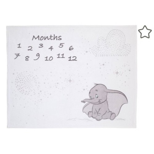 Disney Dumbo Super Soft Milestone Baby Blanket