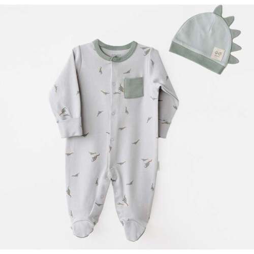Dino Dreams Baby Outfit Set, Green - Andy Wawa | Maisonette