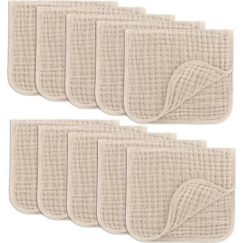Muslin Burp Cloths - Pack of 10