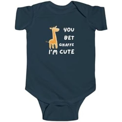 Funny Baby Bodysuit Giraffe for Infant Newborn, Neutral Baby Clothes Romper, Ropa Para Bebe, Soft Short Sleeve Onesie