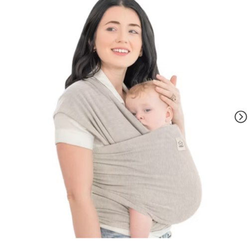 Keababies Original Baby Wraps Carrier, Baby Sling Carrier, Stretchy Infant Carrier For Newborn, Toddler (stone Gray)
