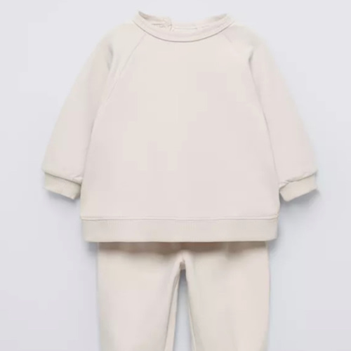 SWEATSHIRT AND JOGGER PANTS SET - Light beige | ZARA United States