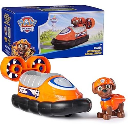 PAW Patrol, Zuma’s Hovercraft, Toy Vehicle with Collectible Action Figure, Sustainably Minded Kids Toys for Boys & Girls Ages 3 and Up