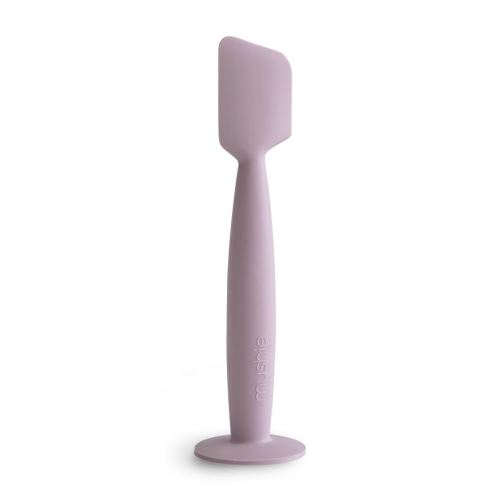 mushie Diaper Cream Applicator Soft Silicone with Suction Base (Soft Lilac)