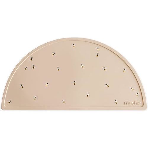 mushie Silicone Placemat for Kids | BPA-Free Non-Slip Design (Bees)