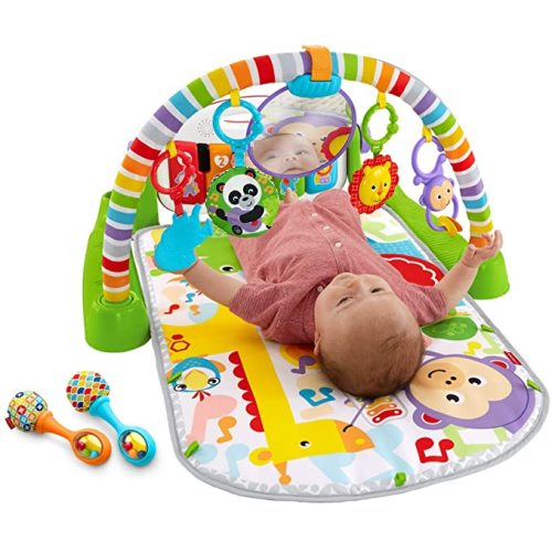 Fisher-Price Deluxe Kick & Play Piano Gym & Maracas - DELUXE KNP PIANO GYM & MARACAS GN (FFP)
