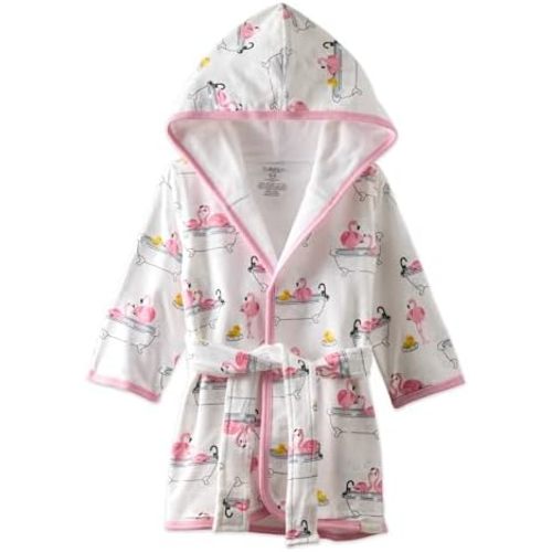 Butterblu Robin - 100% Organic Cotton Baby Terry Bath Robe Soft and Absorbent for Newborn Girls, Boys, Unisex