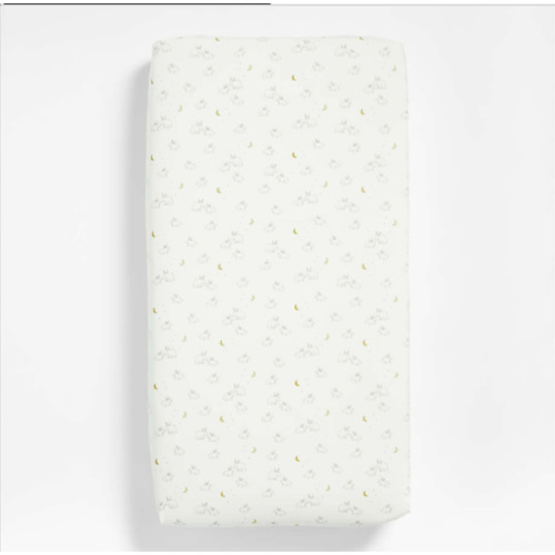 Stay Cool Cozy Bunny Organic Cotton Baby Crib Fitted Sheet